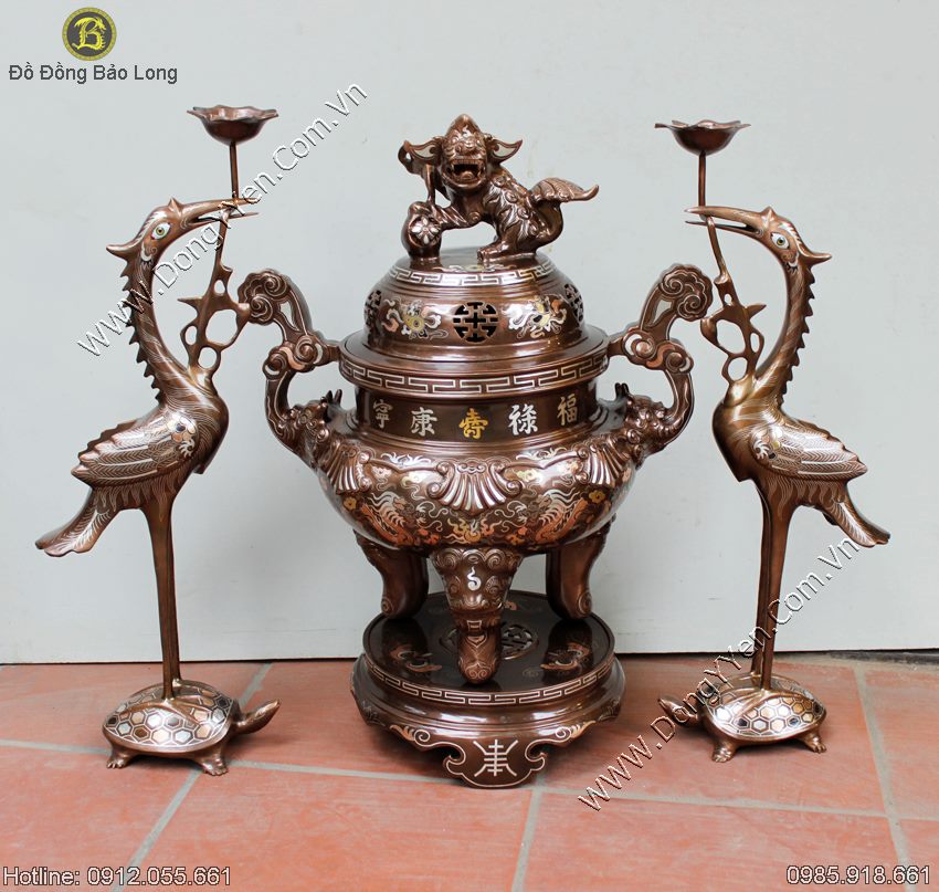 Bộ Tam Sự Khảm Tam Khí Cao Cấp 60cm