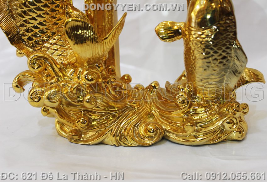 cá chép đúc bằng đồng