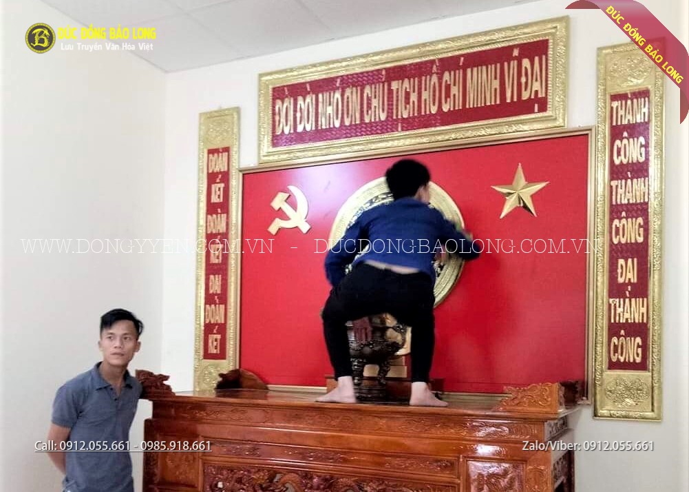 thi công lắp đặt bộ đồ thờ