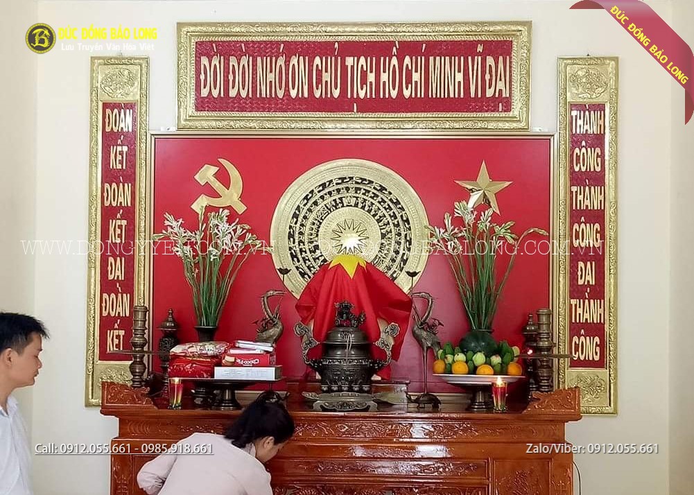 bộ đồ thờ bằng đồng