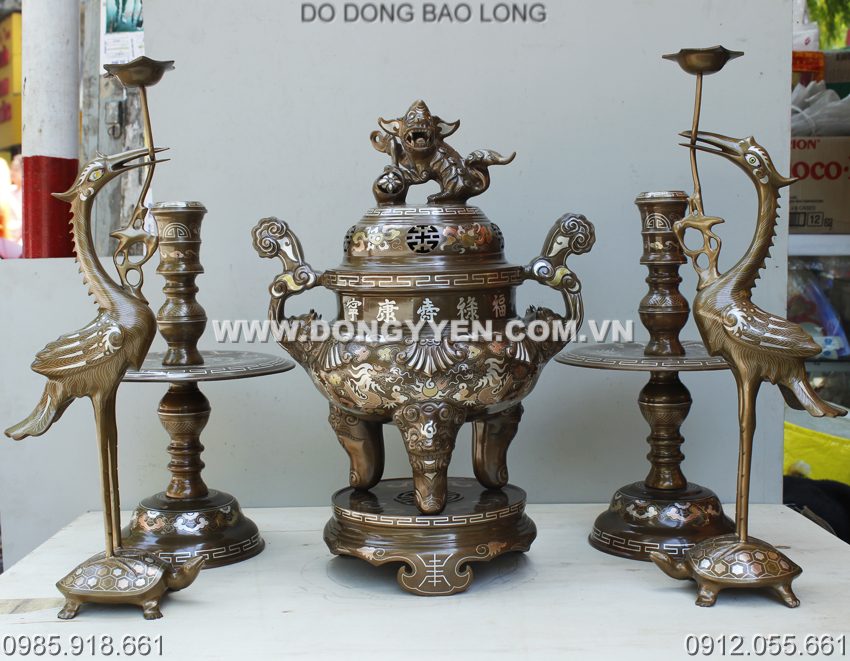 bộ ngũ sự khảm tam khí 60cm