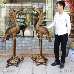 Đôi Hạc Đồng Đỏ 1m55 cho khách Sơn La