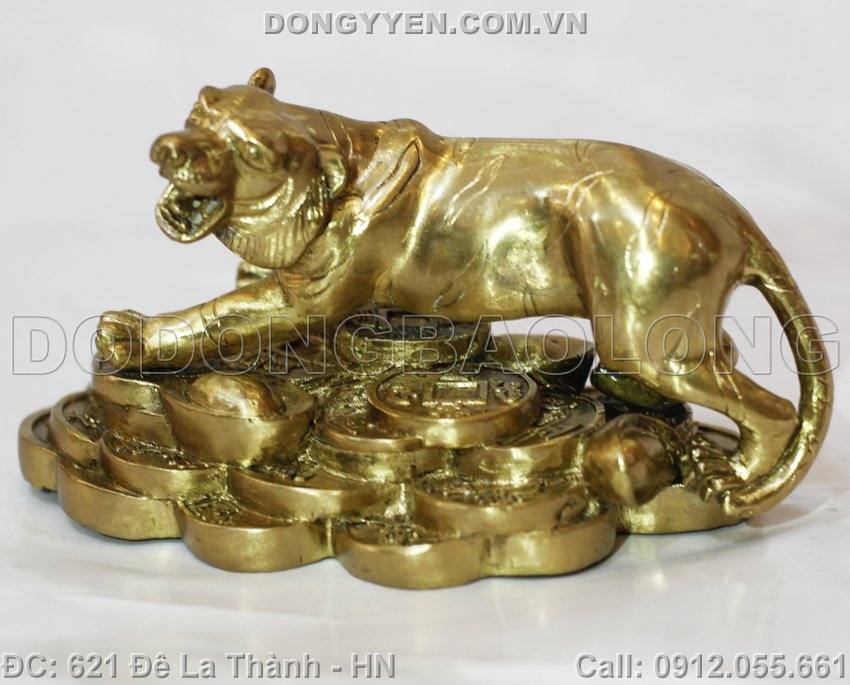 hổ bằng đồng cao 5cm