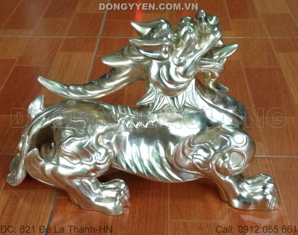 Tỳ Hưu Phong Thủy Bằng Đồng 43cm