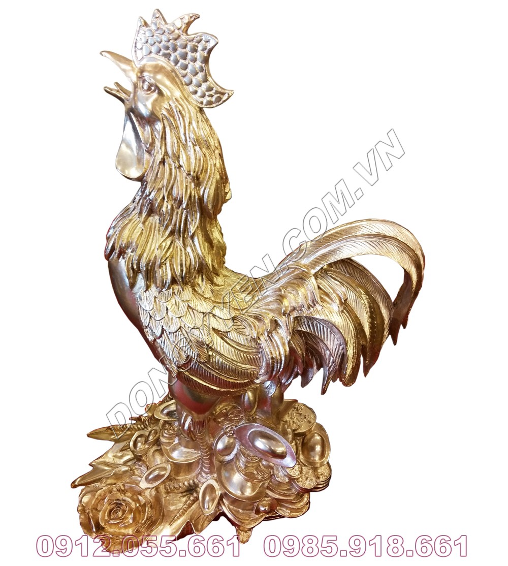 Tượng Đồng Gà Trống - Kim Kê, Gà Phong Thủy