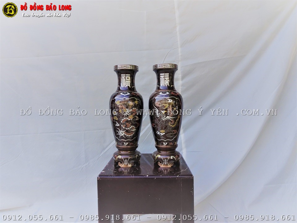 lọ hoa khảm ngũ sắc