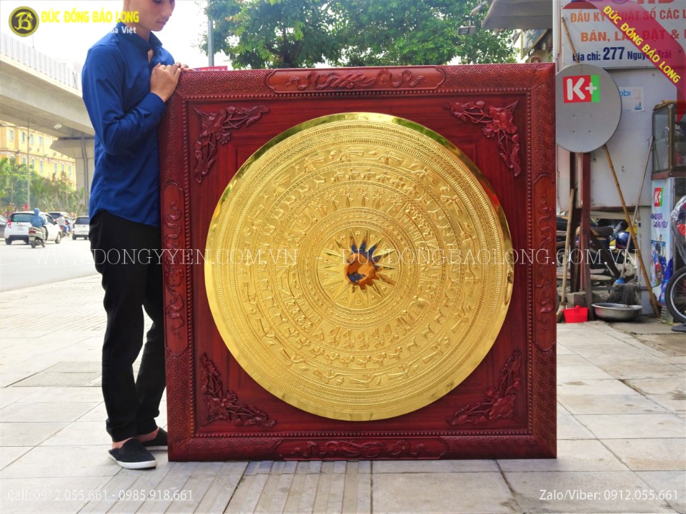 tranh mặt trống đồng