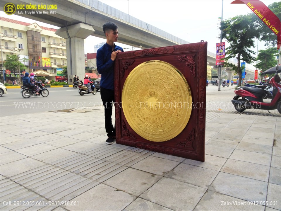 tranh mặt trống đồng