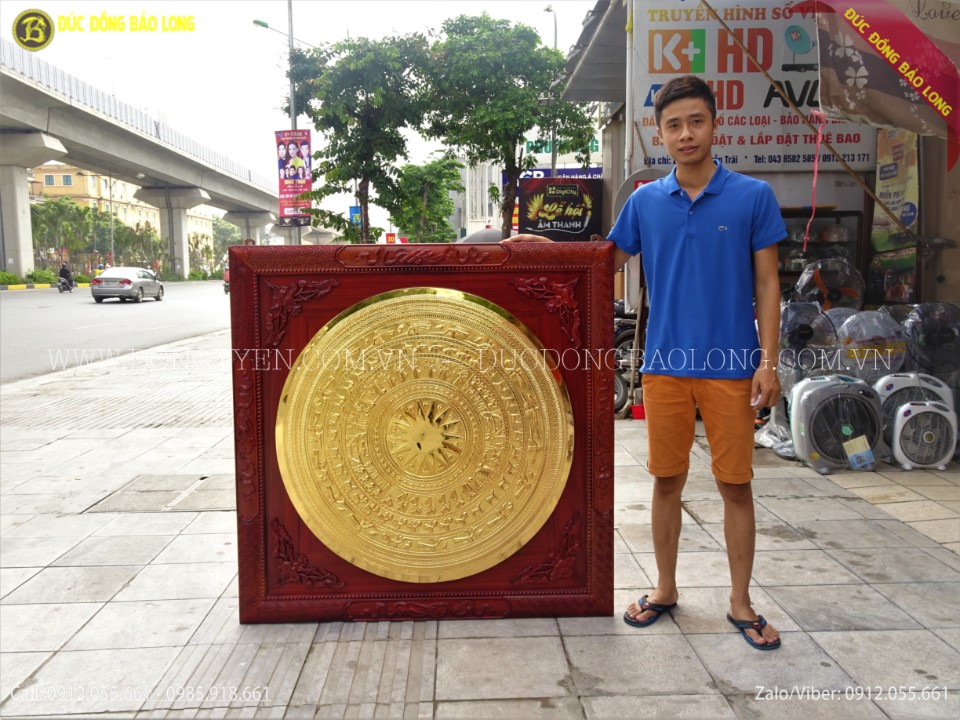 tranh mặt trống đồng