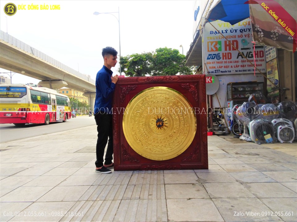 tranh mặt trống đồng