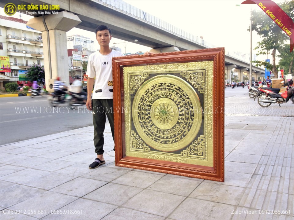 tranh mặt trống đồng 1m27