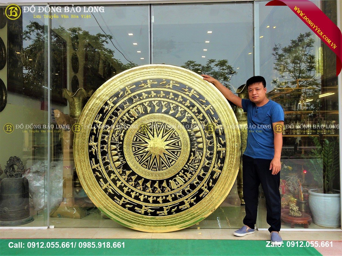 mặt trống đồng đường kính 1m8