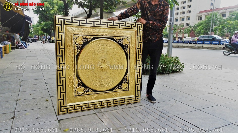 tranh mặt trống đồng