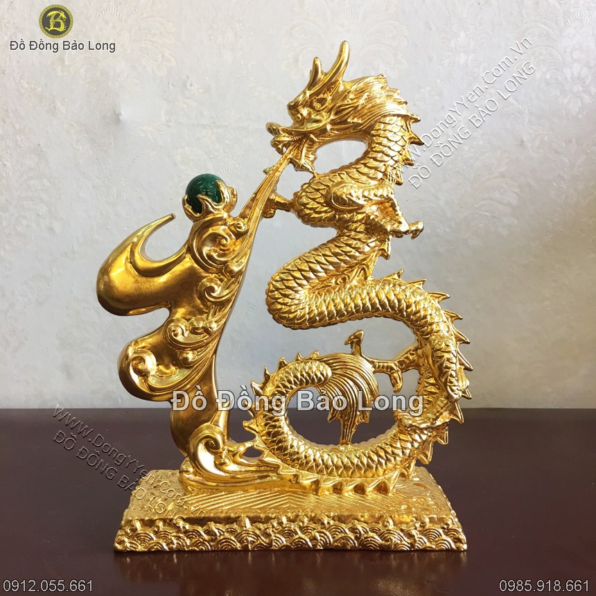 Biểu Tượng Chữ Phúc Hóa Rồng Thếp Vàng