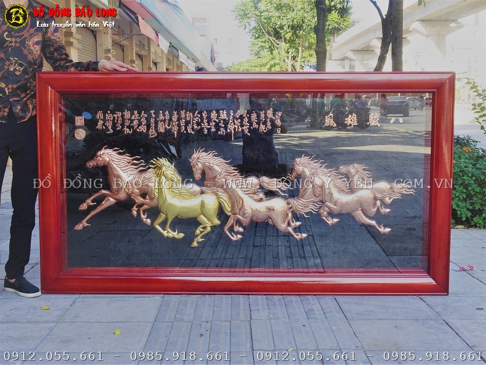 tranh ngựa bằng đồng