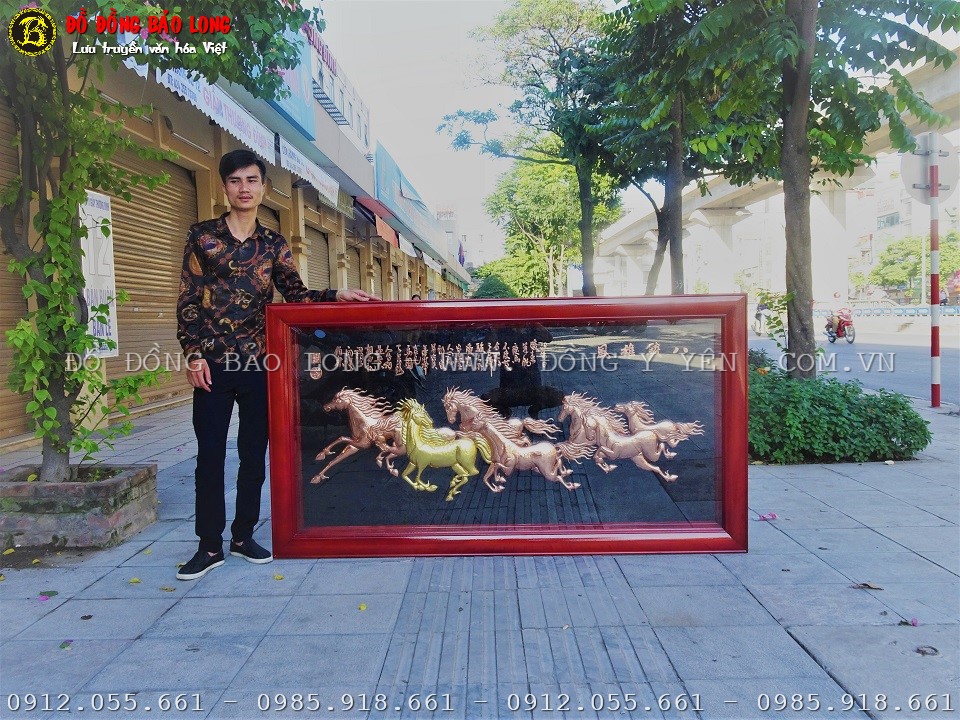 tranh ngựa bằng đồng