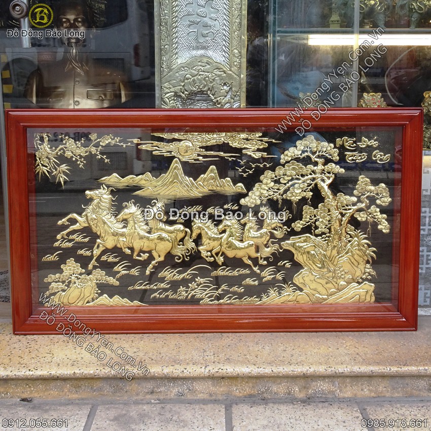 Tranh Ngựa Bát Mã Nhỏ 1m07