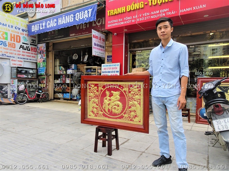 tranh chữ phúc hóa rồng phượng