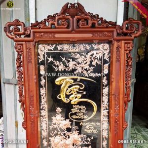 TRANH CHỮ TÂM BẰNG ĐỒNG Đẹp