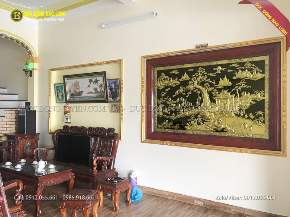 tranh đồng quê bằng đồng