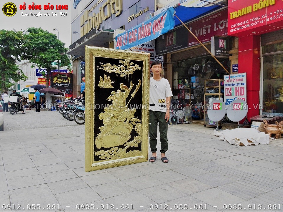 tranh hình quan công bằng đồng