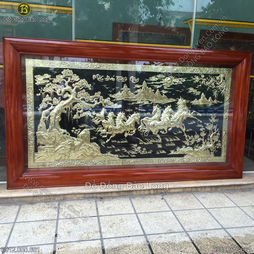 Tranh Đồng Bát Mã - Mã Đáo Thành Công Hàng Tinh 2m3