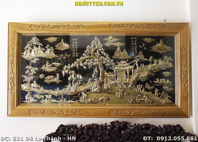 Bức Tranh Đồng Quê Bằng Đồng Đẹp Nhất 2015