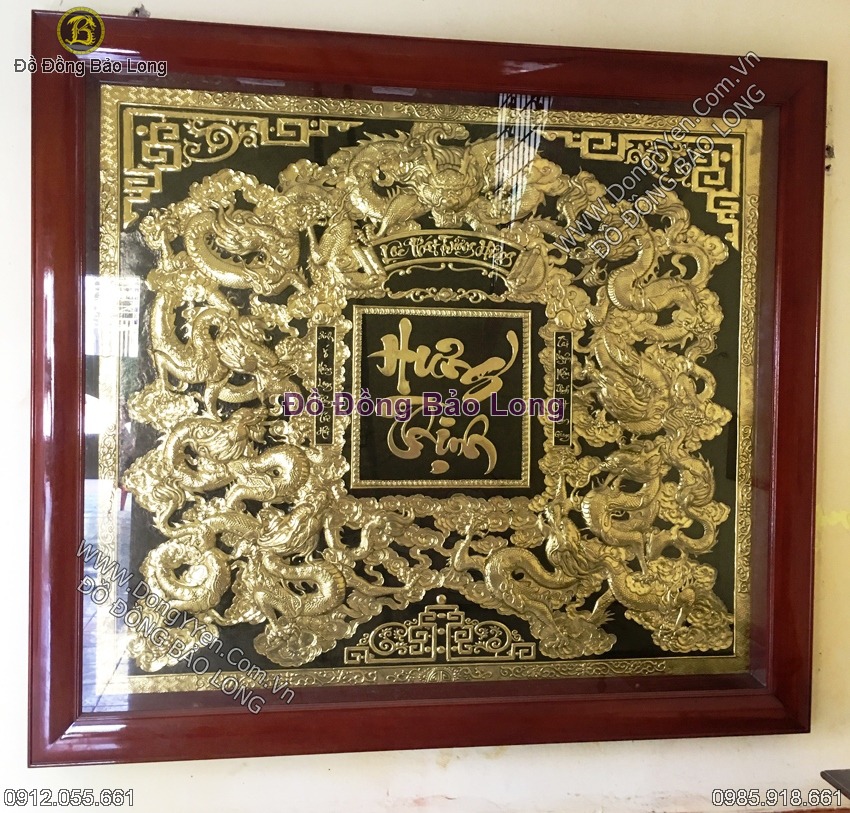 Tranh Đồng Cửu Long Hưng Thịnh 2m31