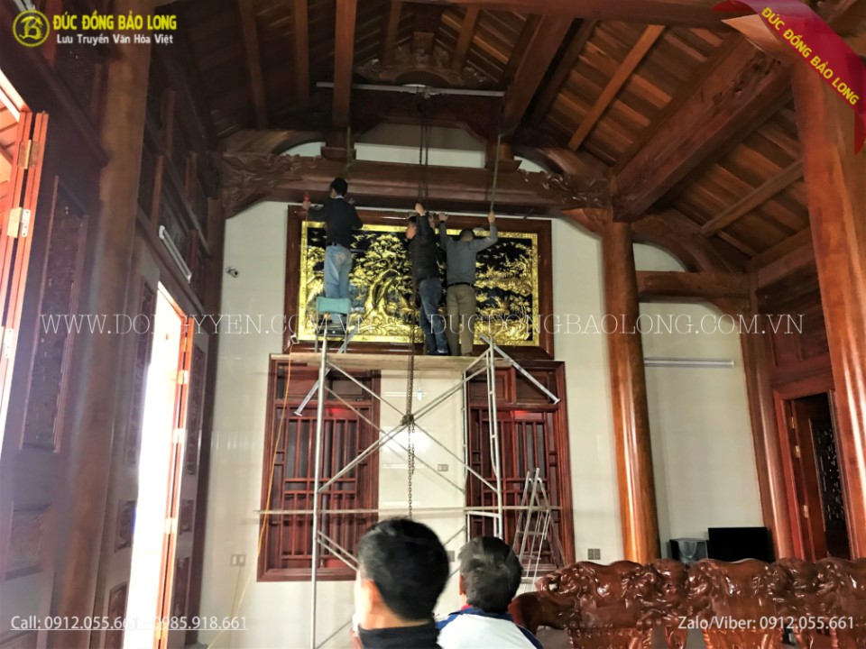 tranh bách hạc quần tùng