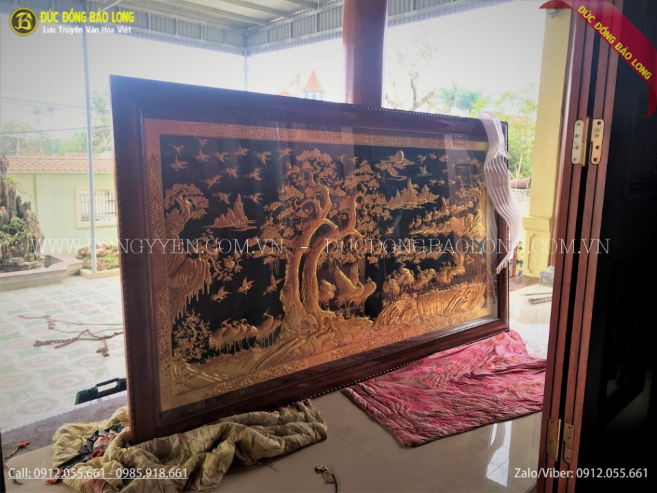 Tranh bách hạc quần tùng