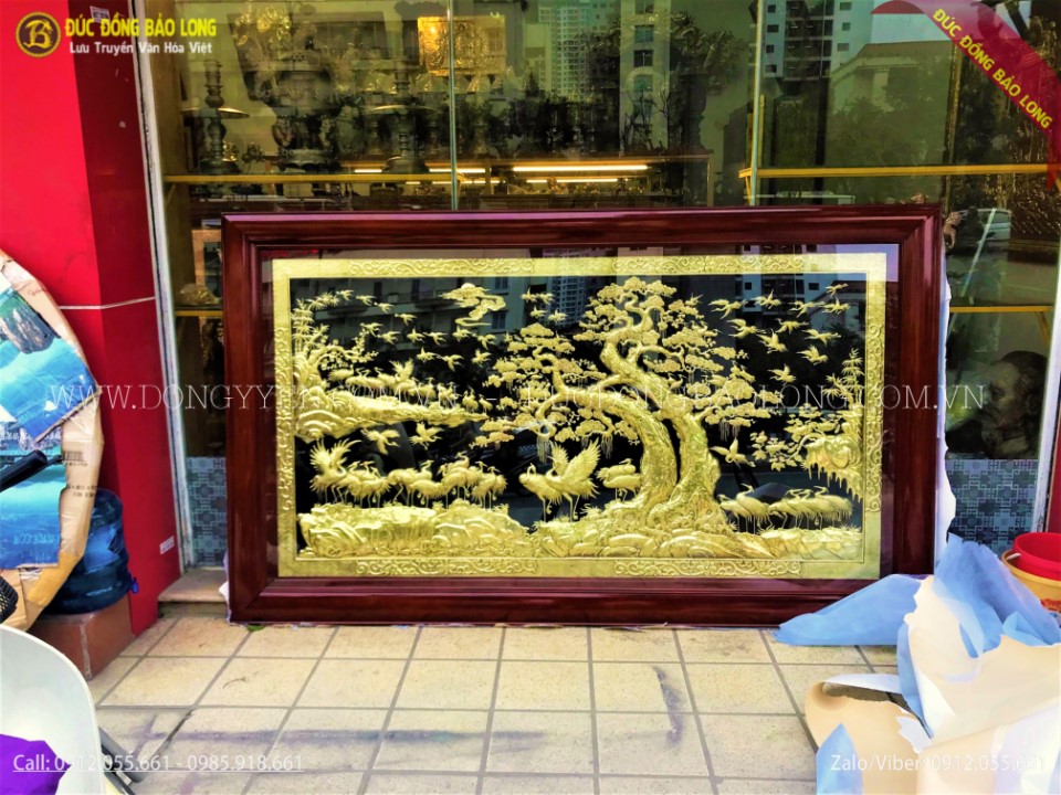 tranh bách hạc song tùng