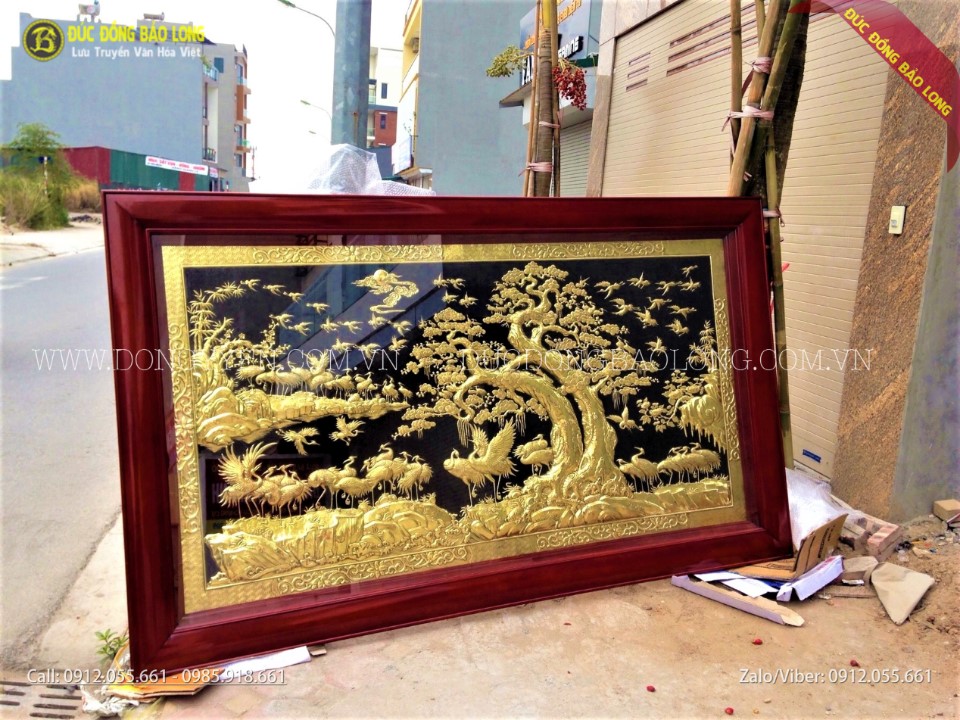 tranh bách hạc song tùng