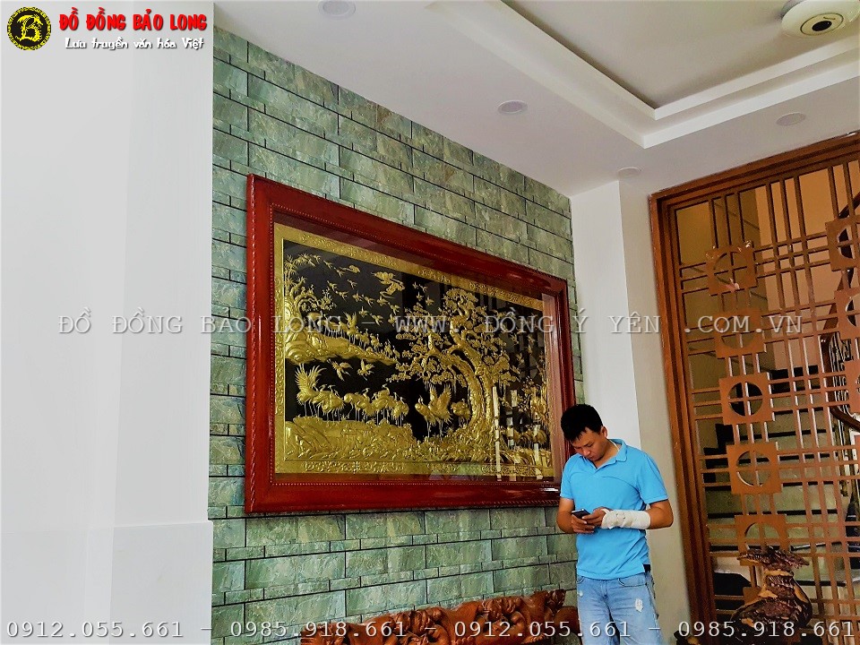 tranh bách hạc quần tùng