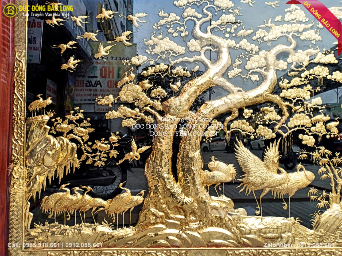 tranh tùng hạc