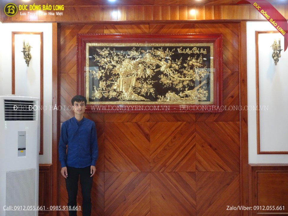 tranh vinh hoa phú quý bằng đồng