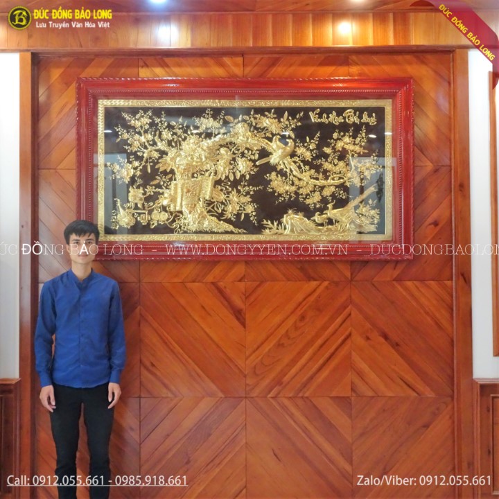 Tranh Vinh Hoa Phú Qúy Mạ Vàng 2m31 Cho Khách Hàng TP Lào Cai