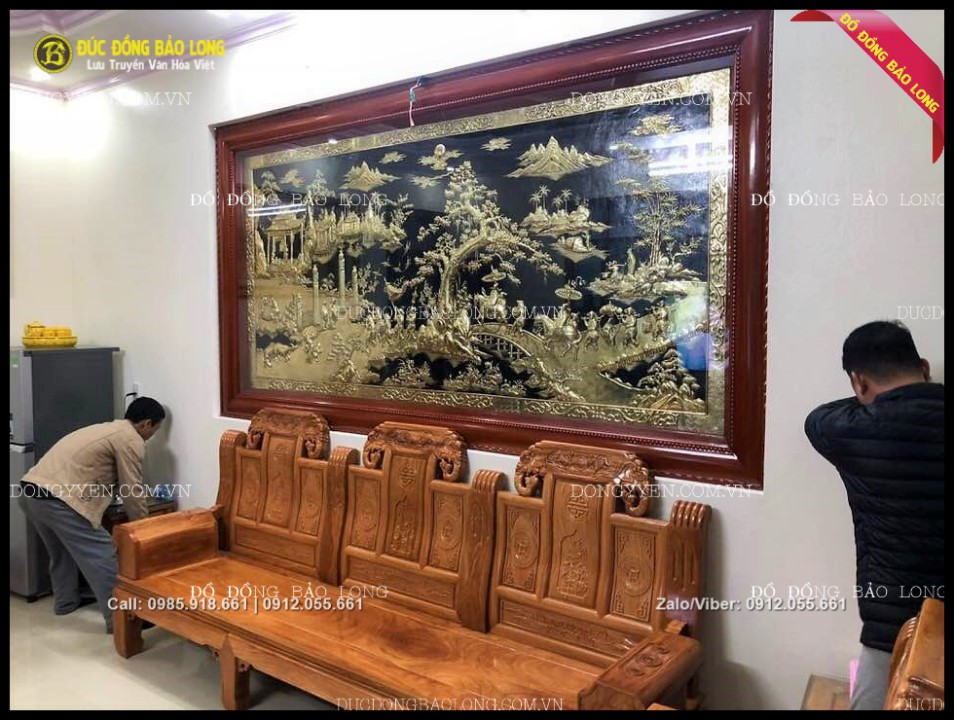 tranh vinh hoa phú quý bằng đồng