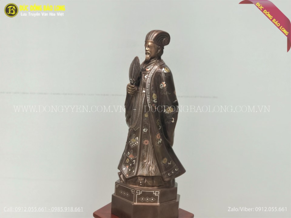 tượng khổng minh khảm tam khí