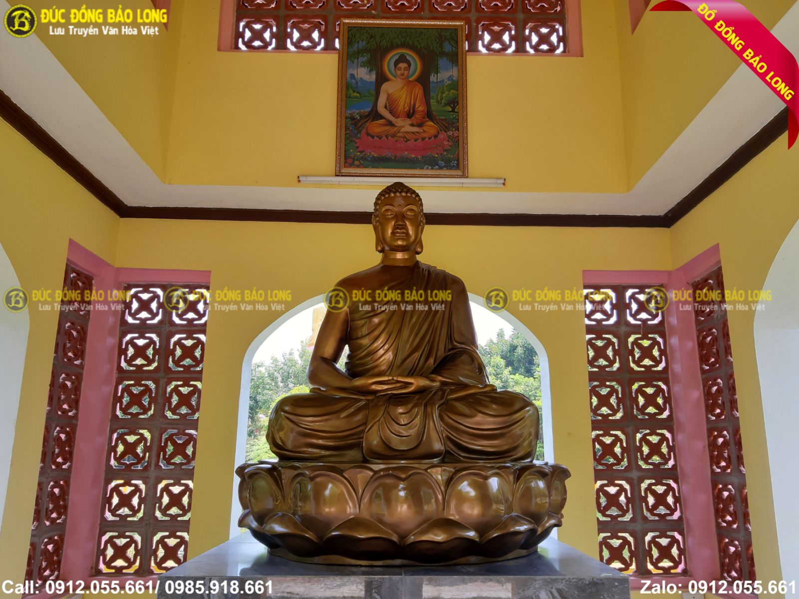 Địa chỉ nhận đúc tượng Phật bằng đồng tại Long An uy tín, chất lượng