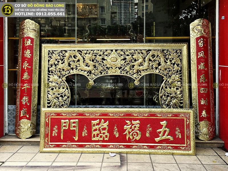 Cửa hàng bán hoành phi, cuốn thư câu đối bằng đồng tại Phú Yên