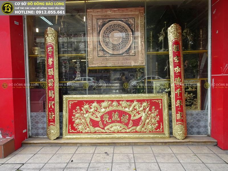 Cửa hàng bán hoành phi, cuốn thư câu đối bằng đồng tại Yên Bái