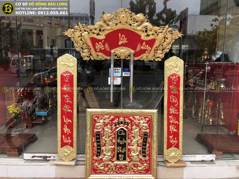 Cửa hàng bán hoành phi, cuốn thư câu đối bằng đồng tại Phú Thọ