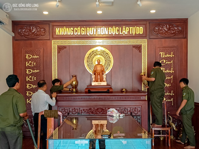 Thi Công Phòng Thờ Bác Hồ Cho Khách Hàng Tại Tp Hồ Chí Minh