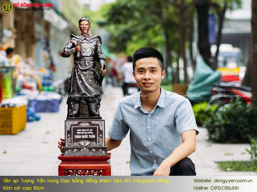 Top 10 mẫu tượng Trần Quốc Tuấn làm quà biếu tặng sếp, lãnh đạo