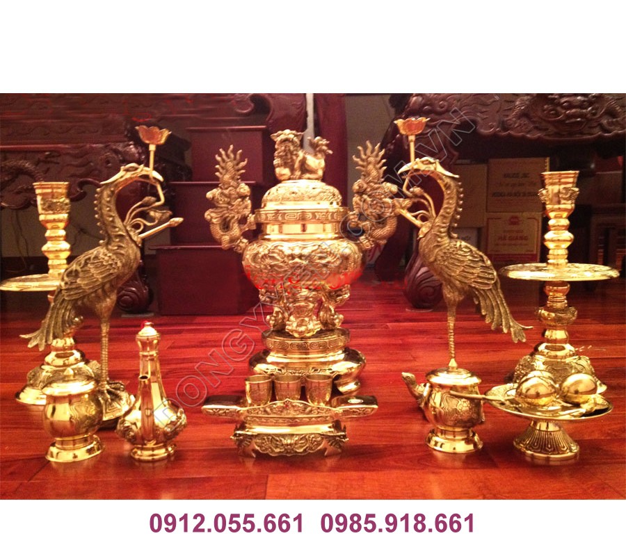 Bộ Ngũ Sự Hàng Dapha 60cm - Đồ Thờ Đại Phát
