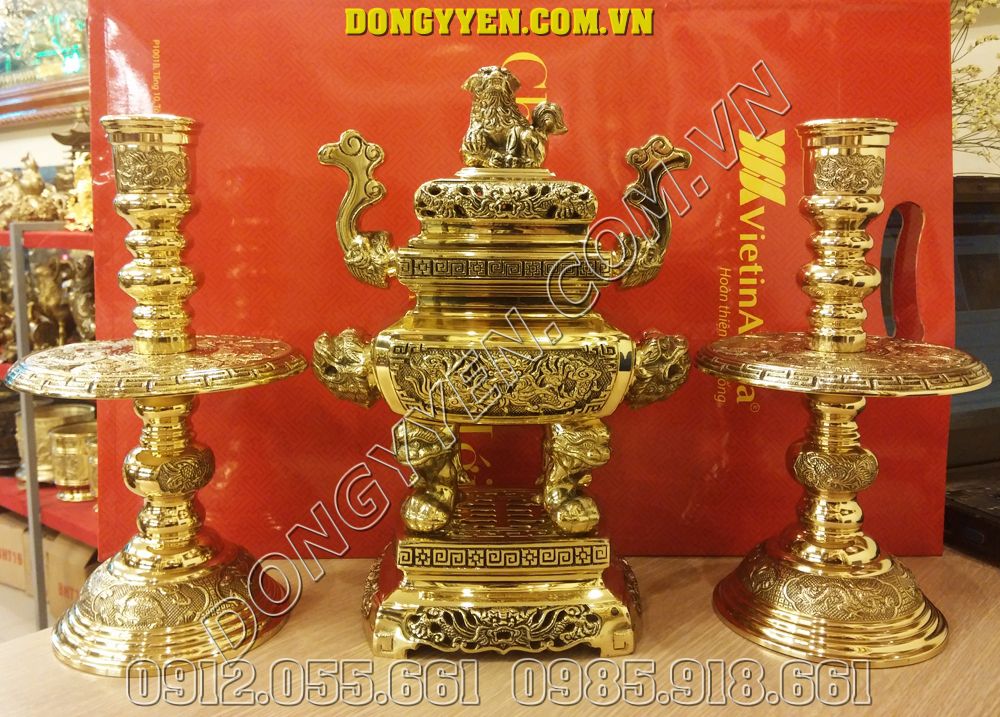 Bộ Tam Sự Đỉnh Đồng Vuông Số 1 Của Vĩnh Tiến