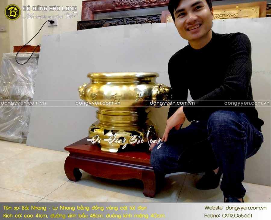 lư hương thờ bằng đồng catut