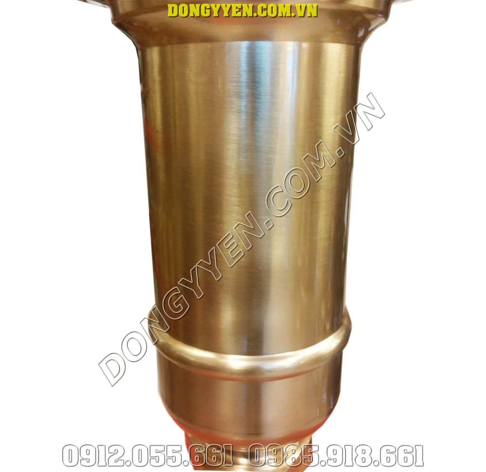 Thân ống đựng nhang bằng đồng vàng 30cm