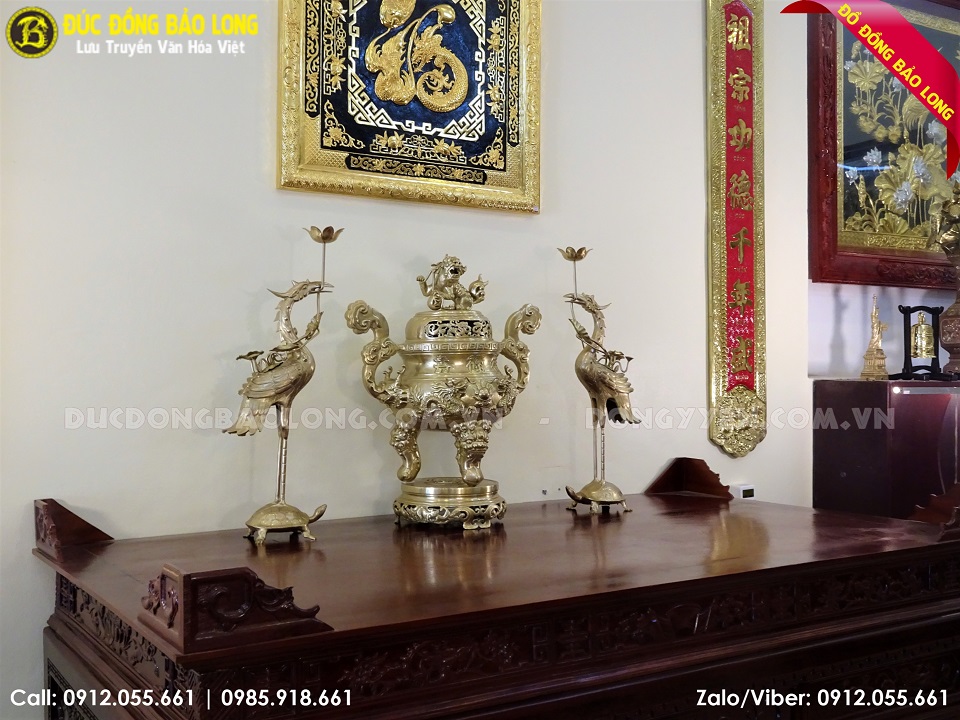 bộ tam sự bằng đồng vàng