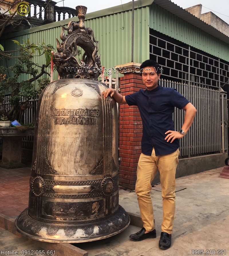 Đúc Chuông Đồng 1 Tấn Cho Đền Bửu Long